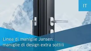 Linea di maniglie Jansen: maniglie di design extra sottili