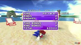 Sonic World DX Emerald Coast Act 1 speedrun (old)