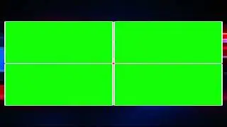 Four Windows | 4 Green Screen Background 4K | 4 Screen Layout | Chroma Key Video | News bulletin