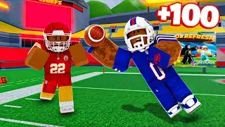 За каждый перехват вы получаете 100 очков в Roblox NFL Universe Football