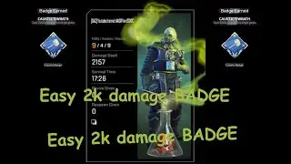 How to get easy 2k damage BADGE with Caustic (Apex Legends)