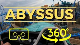 Double Launch Coaster ABYSSUS 360° VR first row / pierwszy wagonik | Aqualantis ENERGYLANDIA