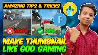 How To Make Thumbnail Like God Gaming Official In Pixellab | Free Fire Thumbnail Tutorial