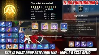 Honkai Star Rail TL 60 Equilibrium 5 Character Lv 80 - This is What Drop Rate Look Like