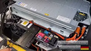 @autobatterythailand MERCEDES BENZ C350e Hybrid Varta AGM 95 made in Germany 🇩🇪ที่ออโต้แบตเตอรี่