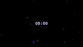 5 Minute Timer - Space Stars! | With Alarm!