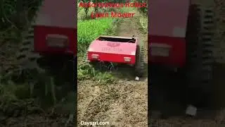 Smart Robot Lawn Mower in Action &ndash; Effortless Grass Cutting!