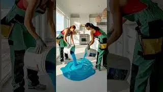 Shoreline Chic 🏖️Beach Epoxy Kitchen by Sarah's Creativity #viral #beach  #kitchen #epoxy