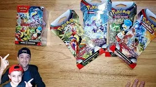 TCG Tony Opens Scarlet & Violet Booster Bundle + 4 Sleeved Packs