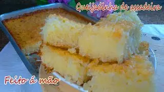 Queijadinha de Assadeira - Fácil de fazer! Feito á mão!