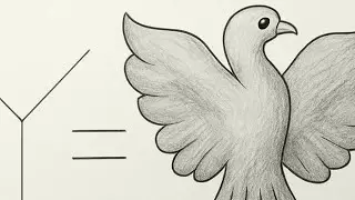 How to Draw an   Eagle / Bird Step by Step | Easy Eagle Drawing Tutorial for Beginners