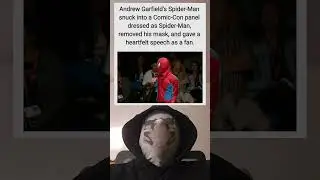 Andrew Garfield's Spider-Man snuck into a Comic-Con panel dressed as Spider-Man, removed his mask