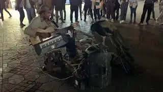 Jemaa El-fna - Amazing musical talent multi Instruments - Marrakech Morocco 2019 Street Music elfna