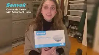 Senvok Commode Liners with Highly Absorbent Pads, Medical Grade - Leak-Proof - Bedside Commode Liner