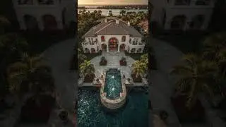 Stunning South Florida Luxury Mansion in 8K  Golden Hour Perfection