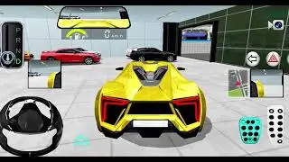 Golden Car Gets Damaged in Garage And While Parking in Showroom / 3D Driving Class