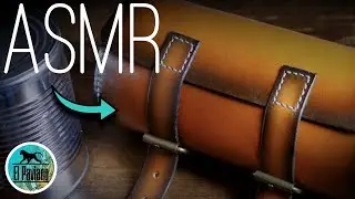 Making a leather Barrel Bag with a TIN Pattern for my Rose Gravelbike