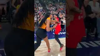 THE MOMENT Allisha Gray made history, winning 3 point contest AND Skills Challenge at WNBA All-Star