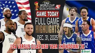 GILAS PILIPINAS vs USA GAME TODAY December 31, 2025 - New Year Shocking Showdown! 2k