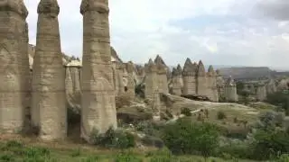 Долина Любви в Каппадокии. In Cappadocia,  (Penis Valley - Love Valley) views of the valley