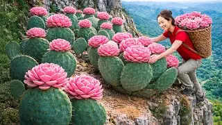 Harvesting Wild Forest Succulents for the Village Market | Sold Out Fast for Lunar New Year Decor