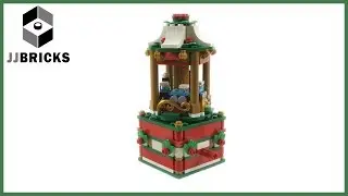 Lego 40293 Christmas Carousel limited edition Unboxing, Build, and Review -4K-