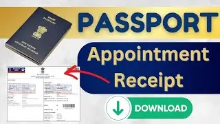 How to download your passport appointment receipt online || Passport appointment letter