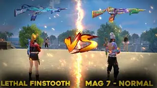 MAG 7 LETHAL FINSTOOTH VS MAG 7 NORMAL  DAMAGE ABILITY TEST BEST MAG 7  SHORT RANG GUN SKIN