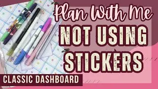 Plan With Me: Mildliner ONLY Spread in my Dashboard Planner | No Stickers, No Washi, No Problem