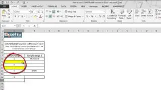 How to use COUNTBLANK function in Excel