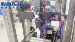 Automatic Vffs Powder Packing Machine Pack 500 Grams Powder 立式粉末包装机包500g粉末高清