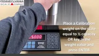 Pennsylvania Scale Company Model 7600 Counting Scale and Indicator Quick Calibration