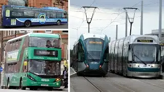 Nottingham Trams Buses July 2018
