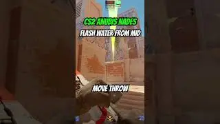 CS2 Anubis Flash Water from Mid CT! #cs2 #counterstrike2