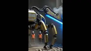 Titan Mining Spider Bot With Plasma Cutter #engineeringmarvel #engineeringpower #futuristictech