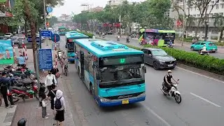 Điểm dừng xe buýt: Trường Tiểu học Ái Mộ - Phố Nguyễn Văn Cừ