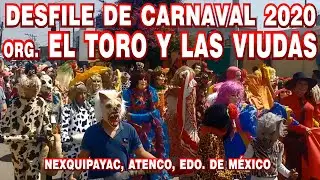 Desfile de Carnaval 2020, El Toro y Las Viudas, Nexquipayac, Atenco