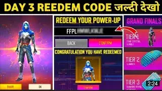 FREE FIRE REDEEM CODE TODAY  | FFPL REDEEM CODE || POWER UP REDENMPTION REDEEM