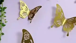 Mariposas Decorativas Para Pared 72pzs 3d Metalicos Huec
