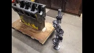 Caterpillar D2 #5J1113 Diesel Engine Assembly Ep.9: Fitting The Crankshaft