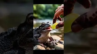 Cute Frog Eats Grape! #frog #funny #memes #froglife