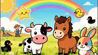 Farmer MacDonald had a little farm - Fun Farm Song for Kids, Happy Animal Sounds & Sing Along Music