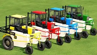 MINI TRACTORS OF COLORS ! LAWN SPRAYING WORK WITH MTZ TRACTORS ! FOLLOW ME MODU ! FS 22