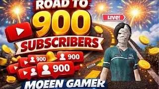 ROAD TO 900 SUBCRIBERS 😱 | BGMI LIVE ❤️ | MOEEN  GAMER | #bgmi #moeengamer #bgmilive