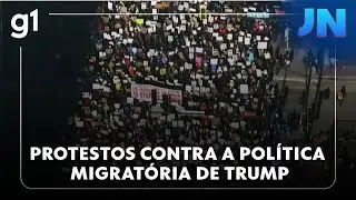JN: nos EUA, milhares de manifestantes protestam contra a política migratória de Donald Trump