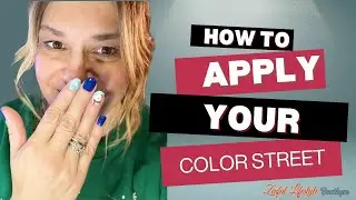 Applying Color Street with  Snow Buddy Accents #creative #nails #inspirational