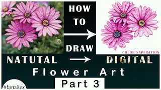 How to Create Digital Flower in Photoshop Color Separation for Textile #DigitalPrint -Part 3 (HINDI)