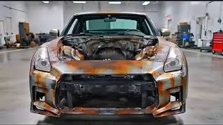 SMR Car Restoration! Full Restoration 2008 NissanGTR Burnt to New 