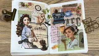コラージュノート📔📓めくりますヽ(*＾ω＾*)ﾉ✨#コラージュ#コラージュ素材#ティーム