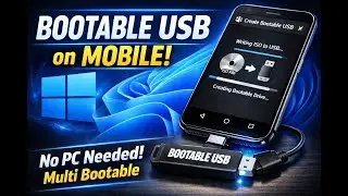 Windows 10/11 Bootable USB on Android Without PC (Mobile OTG | Ultimate USB | Ventoy Multi-Boot)